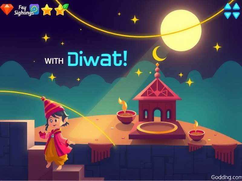 Diwali themed level in Diamond Chase Star